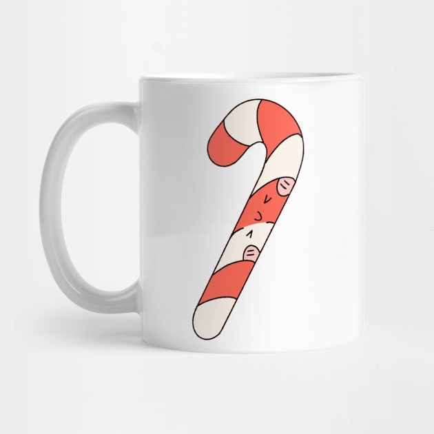 Cute Christmas candy cane by Lapiiin's Cute Sticker
